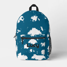 For Dreamers – Blue Splash Backpack Bedruckter Rucksack