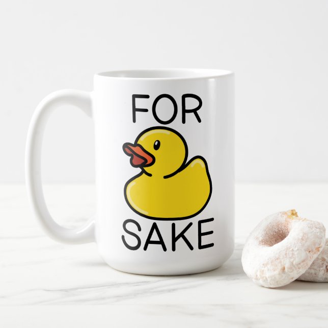 For Duck Sake Coffee Mug (Avec donut)