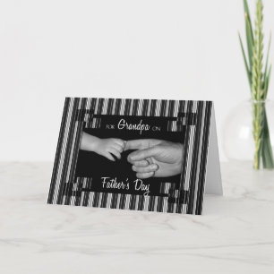 for grandpa on Fathers Day Pinstriped Karte