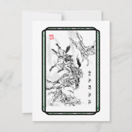 For HorseLovers   Year-Greeting card Mitteilungskarte