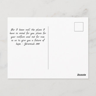 For I Know the Plans I Have For You Postkarte