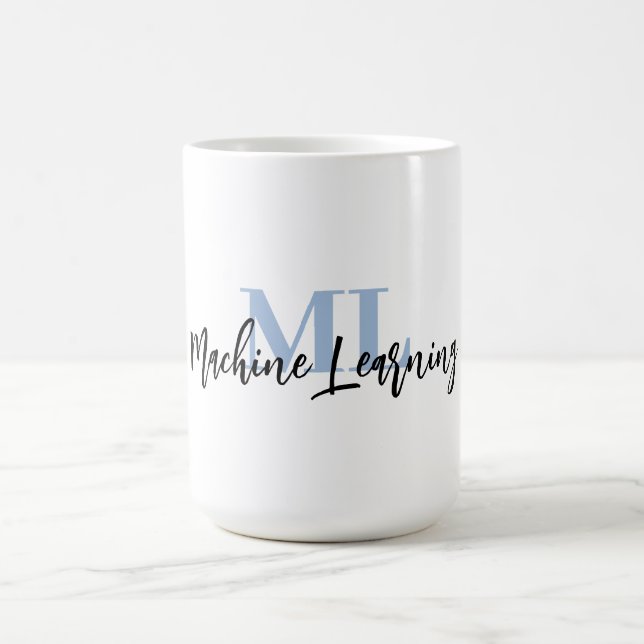 For ML Lovers & Tech Enthusiasts – Misty Blue ML  Kaffeetasse (Mittel)