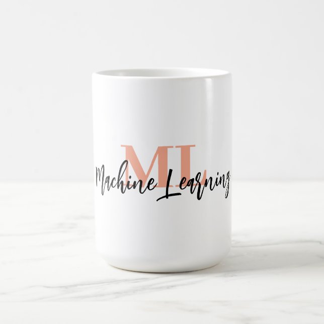 For ML Lovers & Tech Enthusiasts – White ML Mug 💻 (Centre)