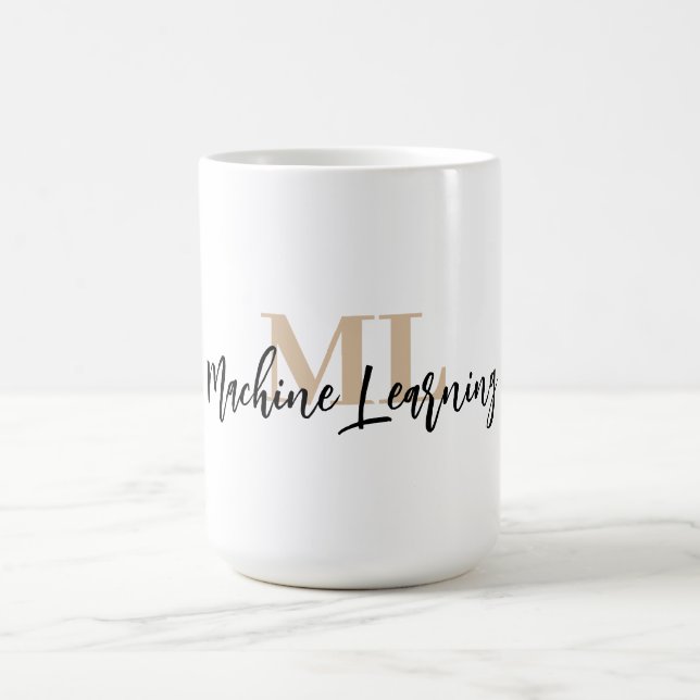 For ML Lovers & Tech Enthusiasts – White ML Mug 💻 Kaffeetasse (Mittel)