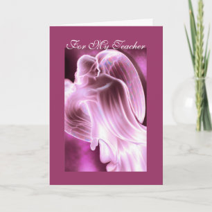 For My Teacher Angel Greeting Card Karte