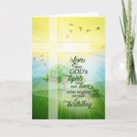 for Son Christian God's Light and Love Birthday