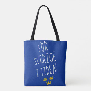 För Sverige i Tiden Grocertasche, schwedisches Mot Tasche