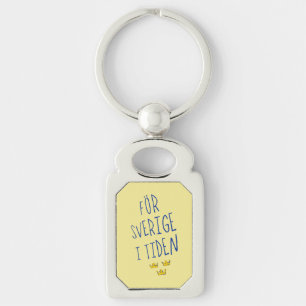 För Sverige i Tiden Keyring, Schweden Motto Schlüsselanhänger