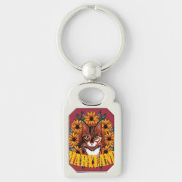 For The Love Of Maryland Calico Cat  Schlüsselanhänger