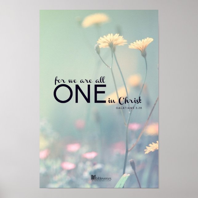 For we are all ONE in Christ Poster (Vorne)