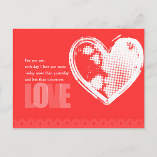 For You See Love Postcard Postkarte