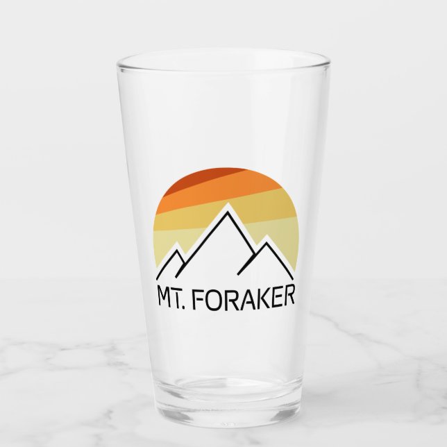 Foraker Alaska Retro Glas (Vorderseite)