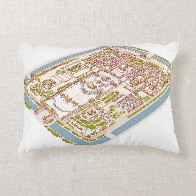 Forbbiden Stadt Peking Dekokissen (Vorderseite)