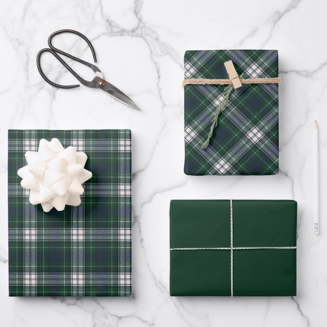 Forbes Dress Original Scottish Tartan Geschenkpapier Set (Vorderseite)