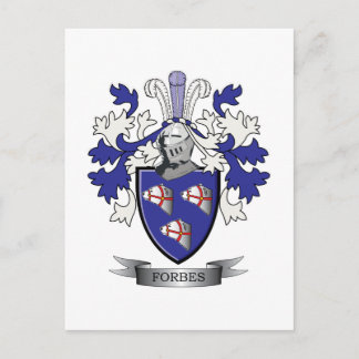 Forbes Familienwappen-Wappen Postkarte