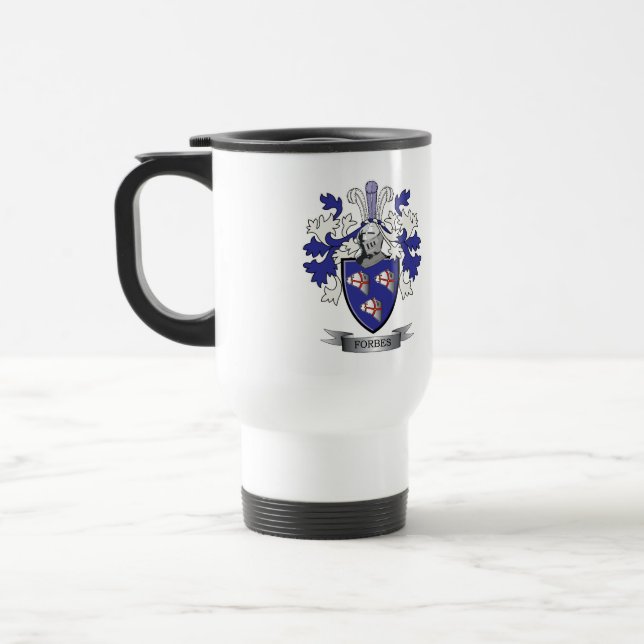 Forbes Familienwappen-Wappen Reisebecher (Links)