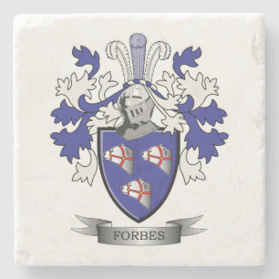 Forbes Familienwappen-Wappen Steinuntersetzer