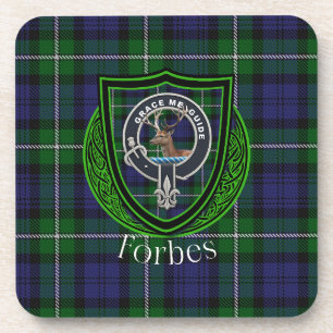 Forbes Schottischer Clan Tartan und Wappen Getränkeuntersetzer