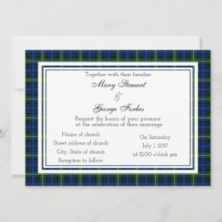 Forbes Scottish Wedding Einladung