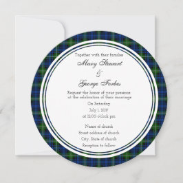 Forbes Scottish Wedding Round Einladung