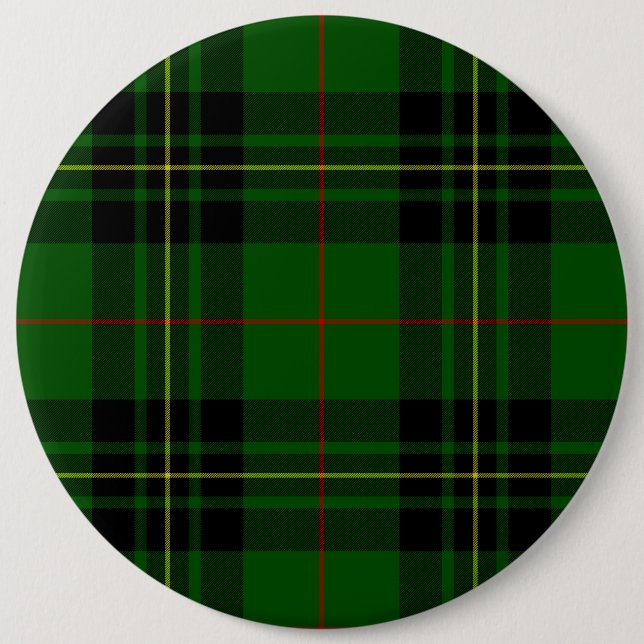 Forbes tartan green black kariert button (Vorderseite)