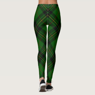 Forbes tartan green black kariert leggings