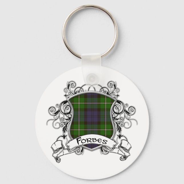 Forbes Tartan Shield Schlüsselanhänger (Vorderseite)