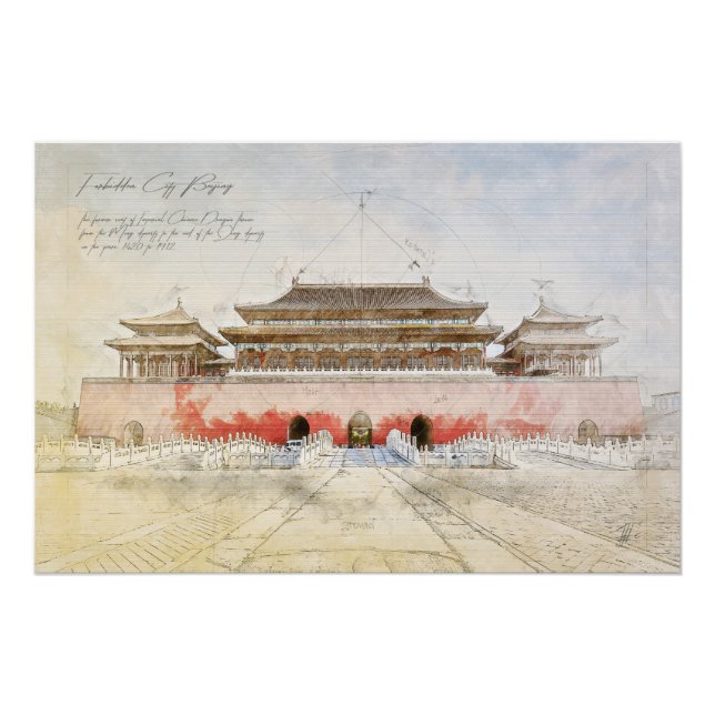 Forbidden City Beijing Poster (Vorderseite)