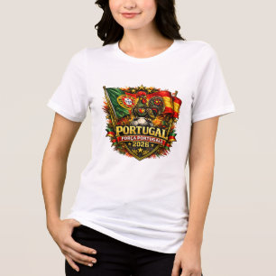 FORÇA PORTUGAL T-Shirt 🇵🇹 Portugal Stolz Tri-Blend Shirt
