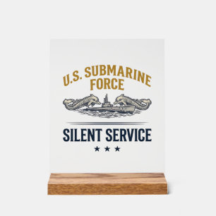 Force de sous-marin vintage Service silencieux Vec