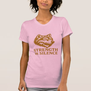 Force en T-shirt Wolf Silence - Motivationnel