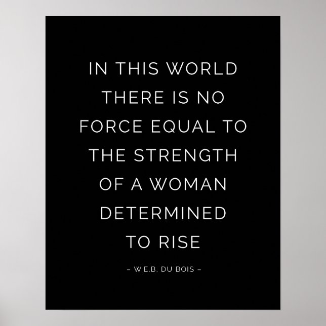 Force Femme Inspirationnelle Citation Affiches Noi (Devant)