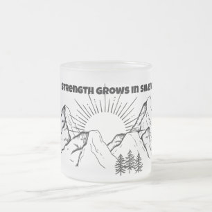 ☕ force grandit en silence - Mug minimaliste