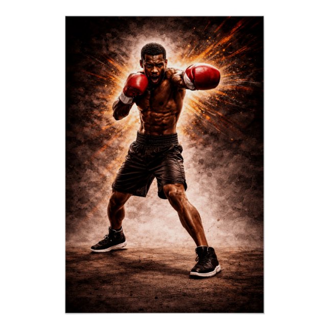Force implacable – Affiche de boxe Power (Devant)