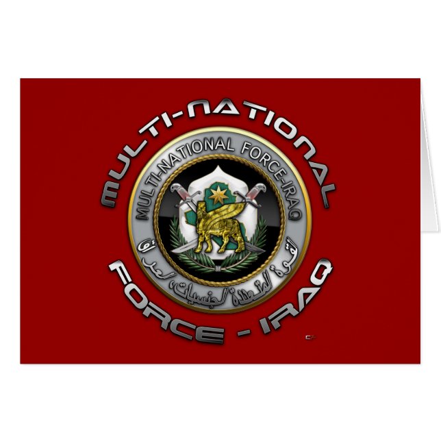 Force multinationale - Irak (Devant horizontal)