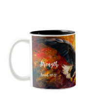 Force renouvelée : Isaïe 40:31 Mug personnalisé