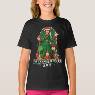Forced Family Fun Christmas Tee Wird Funny Holiday