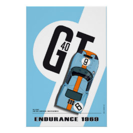 Ford GT40 Ickx-Oliver Poster