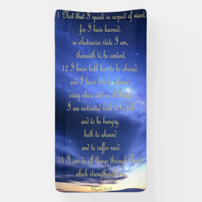 Förderbanner - Philippinen 4:11-13 Banner (Vertikal)