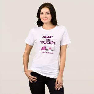 FORDERE DIE CHANCEN FRAUEN-LKW WEISS MOTIVATIONAL Tri-Blend SHIRT