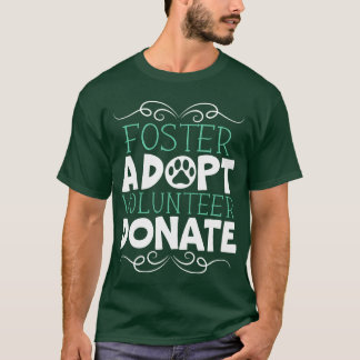 Fördern Sie Adoptivvoliere Spenden Tierrechte Tier T-Shirt