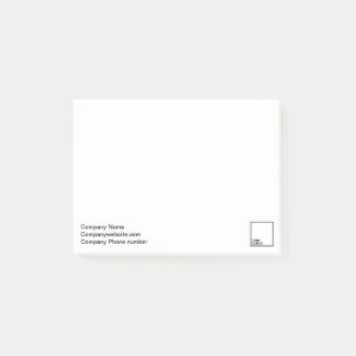 Fördernde eingebrannte Post-It 4" x3 " Klebezettel