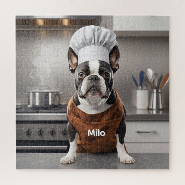 Forderndes Boston-Terrier-Personalisiertes (Vertikal)