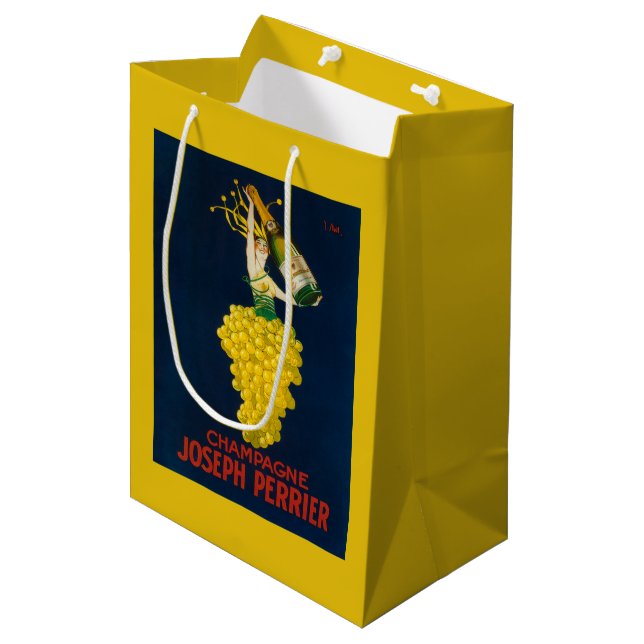 Förderndes Plakat Josephs Perrier Champagne Mittlere Geschenktüte (Vorderseite Schrägansicht)