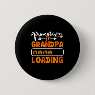 Fördert für Großvater Kürbiskölpel Halloween Gran Button
