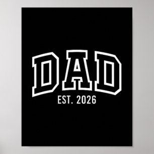 Fördert zum Vater Est 2026 Daddy zu Geschenken ers Poster