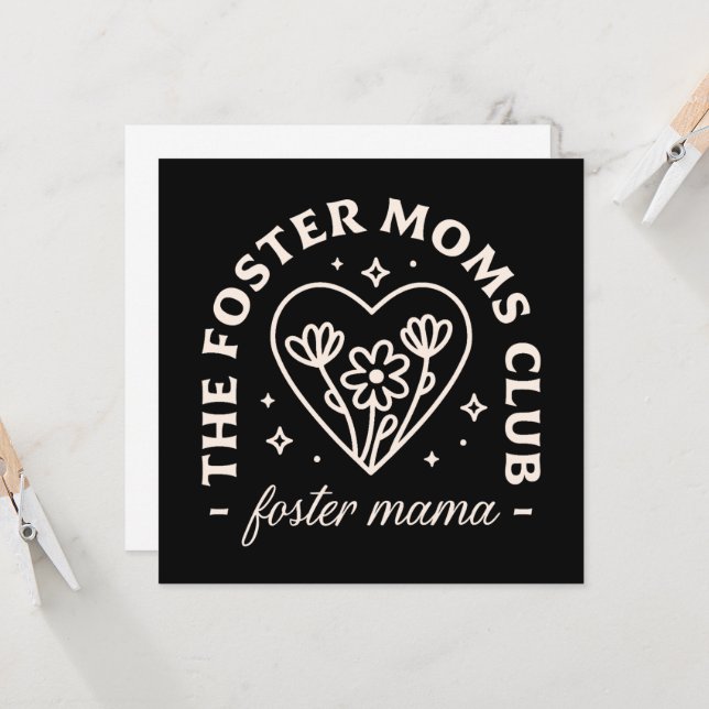 Förderung der Betreuung von Müttern Club Unterstüt Karte (Vorderseite/Rückseite Beispiel)