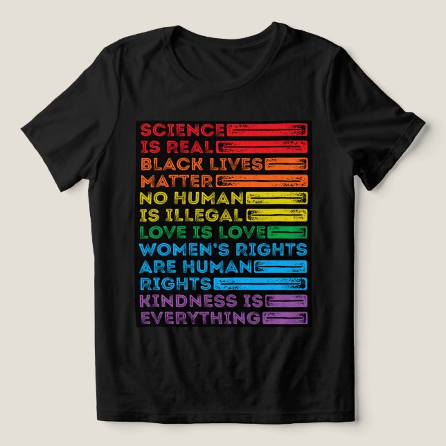Förderung der Gleichberechtigung für alle Tri-Blend Shirt (Design Vorderseite)