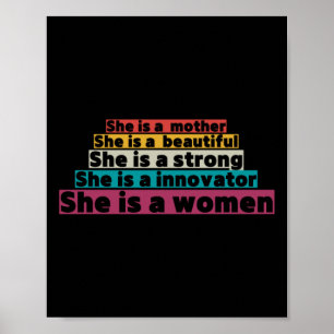Förderung der Rechte von Frauen Poster