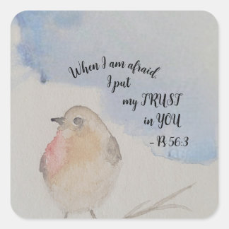 Förderung der Schrift - Text für 2024 Quadratischer Aufkleber